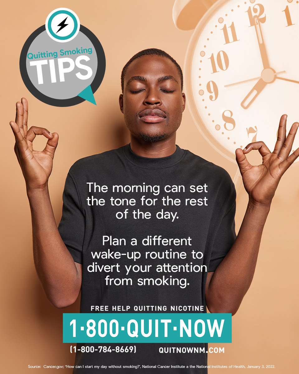 quitnownm's tweet photo. #nicotine #withdrawal symptoms do subside over time. Try relaxation techniques, such as getting a massage, soaking in a hot bath, or breathing deeply through your nose and out through your mouth for ten breaths.

#smokefree #vapefree https://t.co/dPQZ3e02Bs