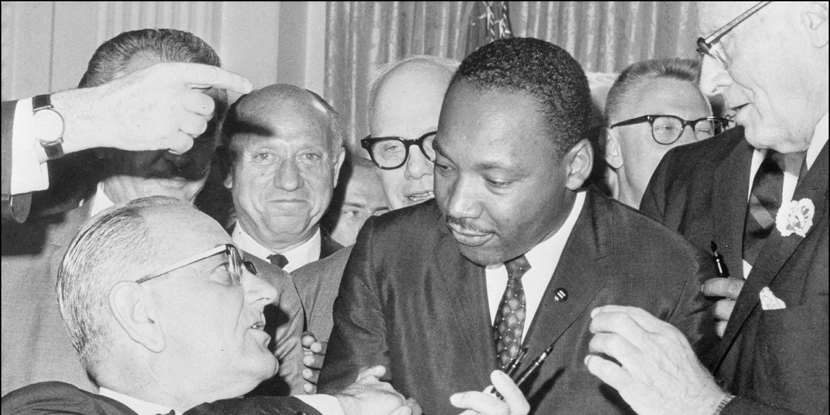 DJAN (@disciplesjan) on Twitter photo Today is the 60th Anniversary of the signing of the Civil Rights Act of 1964 by President Johnson, a member of the Disciples of Christ. This Act happened due to the justice activism of the Civil Rights Movement, led by The Rev. Dr. Martin Luther King, Jr. <a href="/DisciplesNews/">Christian Church (Disciples of Christ)</a> #CCDOC Today is the 60th Anniversary of the signing of the Civil Rights Act of 1964 by President Johnson, a member of the Disciples of Christ. This Act happened due to the justice activism of the Civil Rights Movement, led by The Rev. Dr. Martin Luther King, Jr. <a href="/DisciplesNews/">Christian Church (Disciples of Christ)</a> #CCDOC