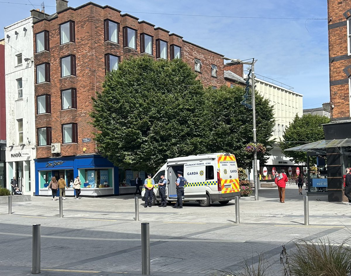 Just what every urban centre in Ireland needs these days. A highly visible Garda presence. O’Connell Street was a different place today than this day last week.