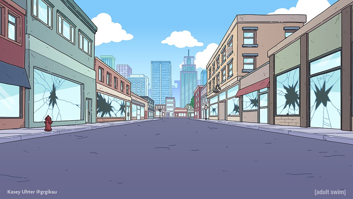 「Here's a background I designed and paint」|Kaseyのイラスト