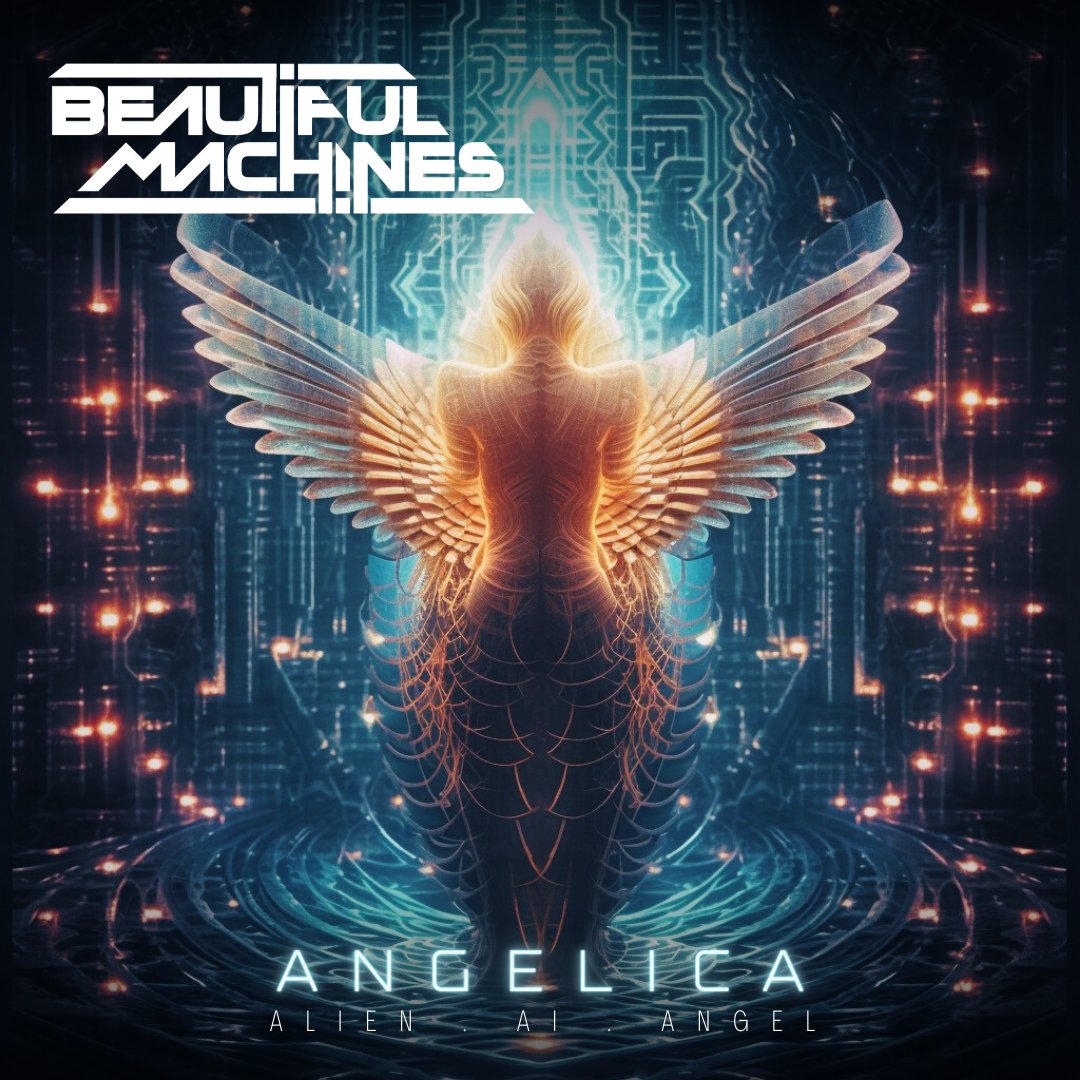 🌌✨ One month to go! Step into the future with our new release, "Angelica," dropping on August 2nd. An epic synthwave track with an extensive synth solo, exploring AI and our consciousness being uploaded to the next version of ourselves. 🌐🔮