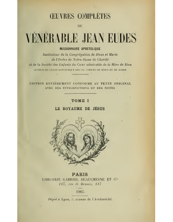 BibliCath's tweet image. Saint Jean Eudes - Œuvres complètes (Tome 1)
#ŒuvresComplètes

tinyurl.com/3ysdeety
