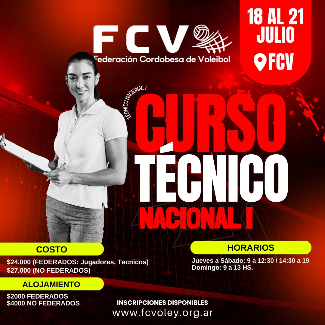 Inscripciones aquí fcvoley.org.ar/curso-tecnico-…