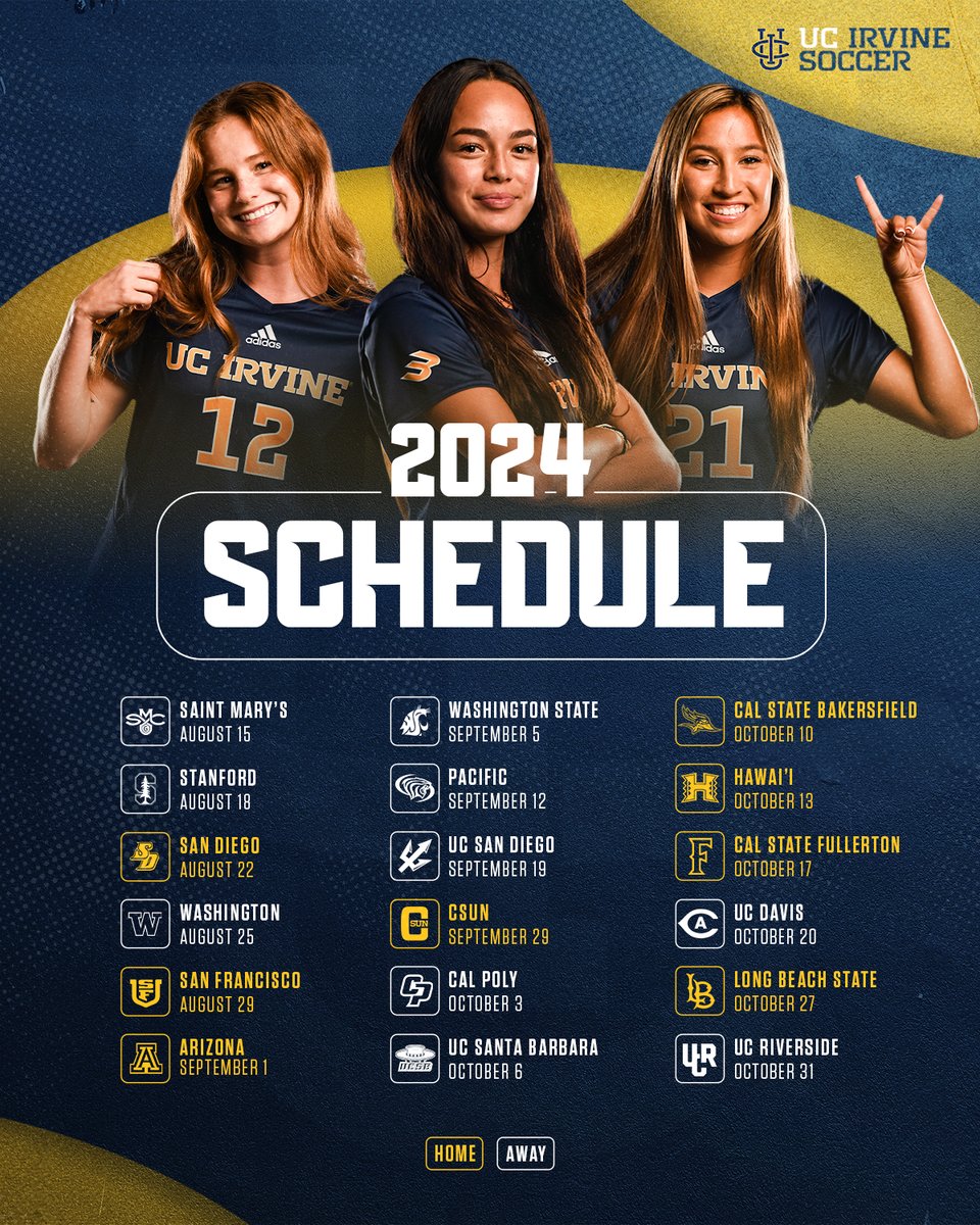 Our schedule for the 2024 season has ARRIVED! Click the link below to get your tickets today!!

🎟️ | ucirvinesports.com/buywsoc

#STRONGwomen | #RipEm