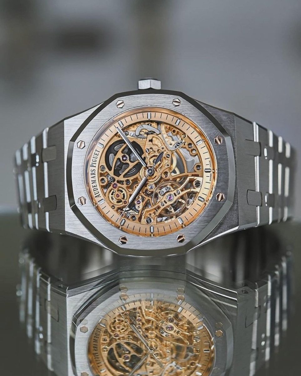 Royal Oak Double Balance Wheel Openworked 41 mm Ref. 15407ST