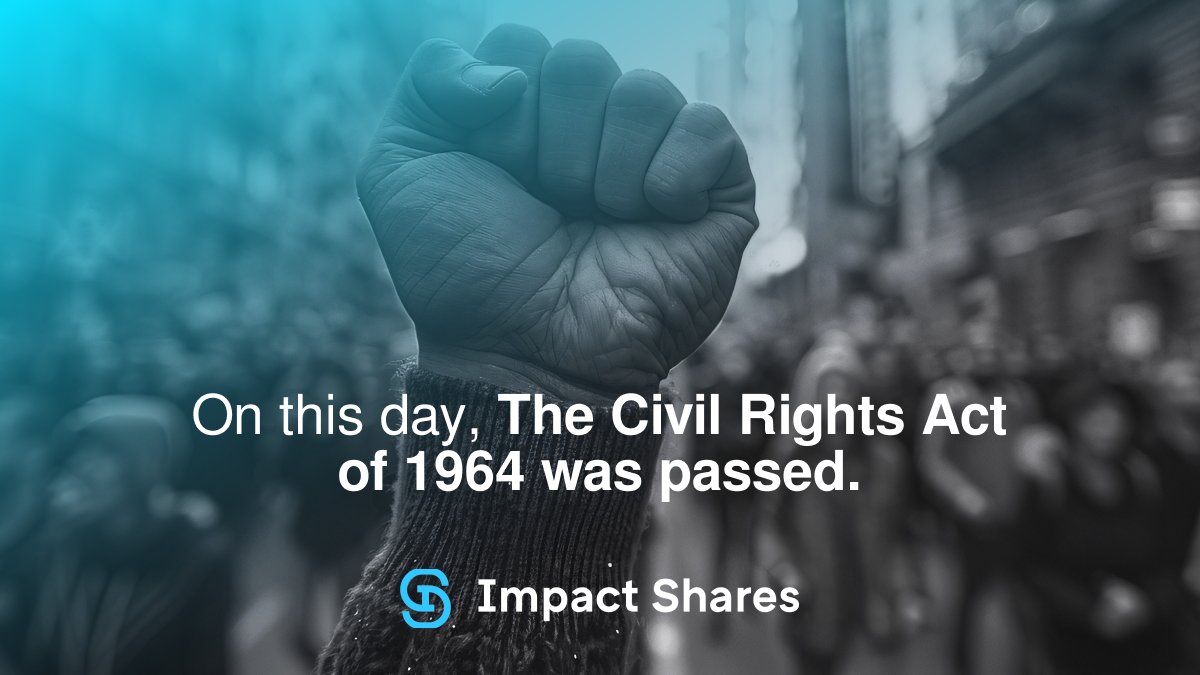 Today we celebrate the 60th anniversary the Civil Rights Act of 1964, which prohibits discrimination based on race, color, religion, sex and national origin.
