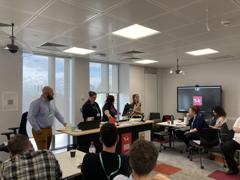 Dr Delfi Nieto-Isabel (@delfinietois) on Twitter photo World-ending scenarios in a crowded room <a href="/IMC_Leeds/">IMC_Leeds</a> . It's been a pleasure to share it with my talented and all-around brilliant friends <a href="/medievalmystics/">Amanda J. Langley</a> & Justine Trombley. #BlurredBoundaries <a href="/mle_network/">M&LE_Network</a> World-ending scenarios in a crowded room <a href="/IMC_Leeds/">IMC_Leeds</a> . It's been a pleasure to share it with my talented and all-around brilliant friends <a href="/medievalmystics/">Amanda J. Langley</a> & Justine Trombley. #BlurredBoundaries <a href="/mle_network/">M&LE_Network</a>