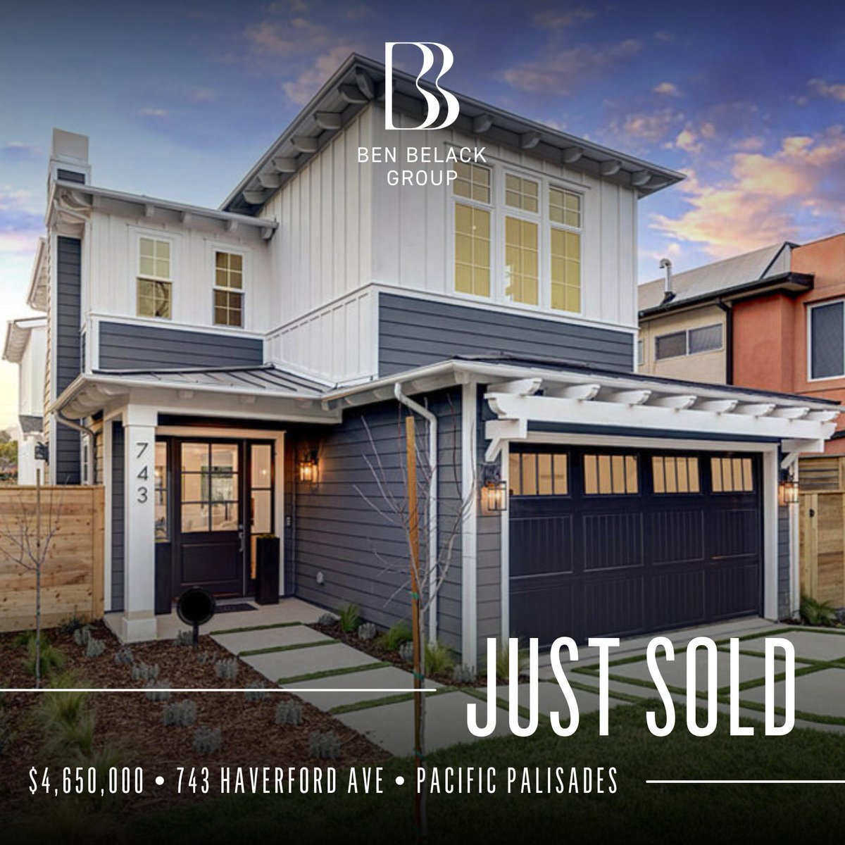 benbelack's tweet photo. #JustSold📍Pacific Palisades
$4,650,000
Congratulations to team member @tylerenee for helping her clients secure this stunning, brand-new construction home for $850,000 under the original list price! https://t.co/9rhdVfPDOM