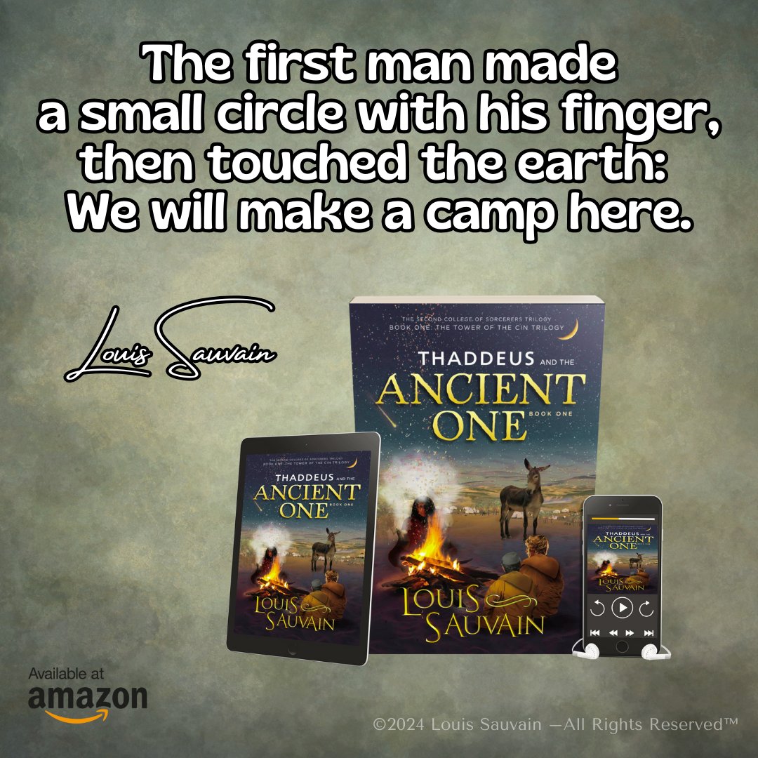 SauvainLouis's tweet image. The first man made a small circle with his finger, then touched the earth: We will make a camp here.

get your copy here: bit.ly/AncientOneBook

#FantasyBooks #EpicFantasy #FantasyBookStagram #SwordandSorcery #FantasyReads #KindleUnlimited #bestsellingauthor #comeofage