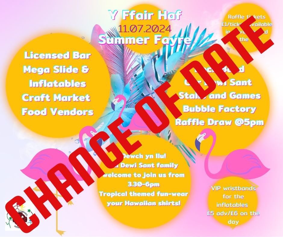 🌟 Due to bad weather 🌟

More information to follow regarding vendors and stalls. If you have purchased a wrist band and unable to attend the new date please send us a message.