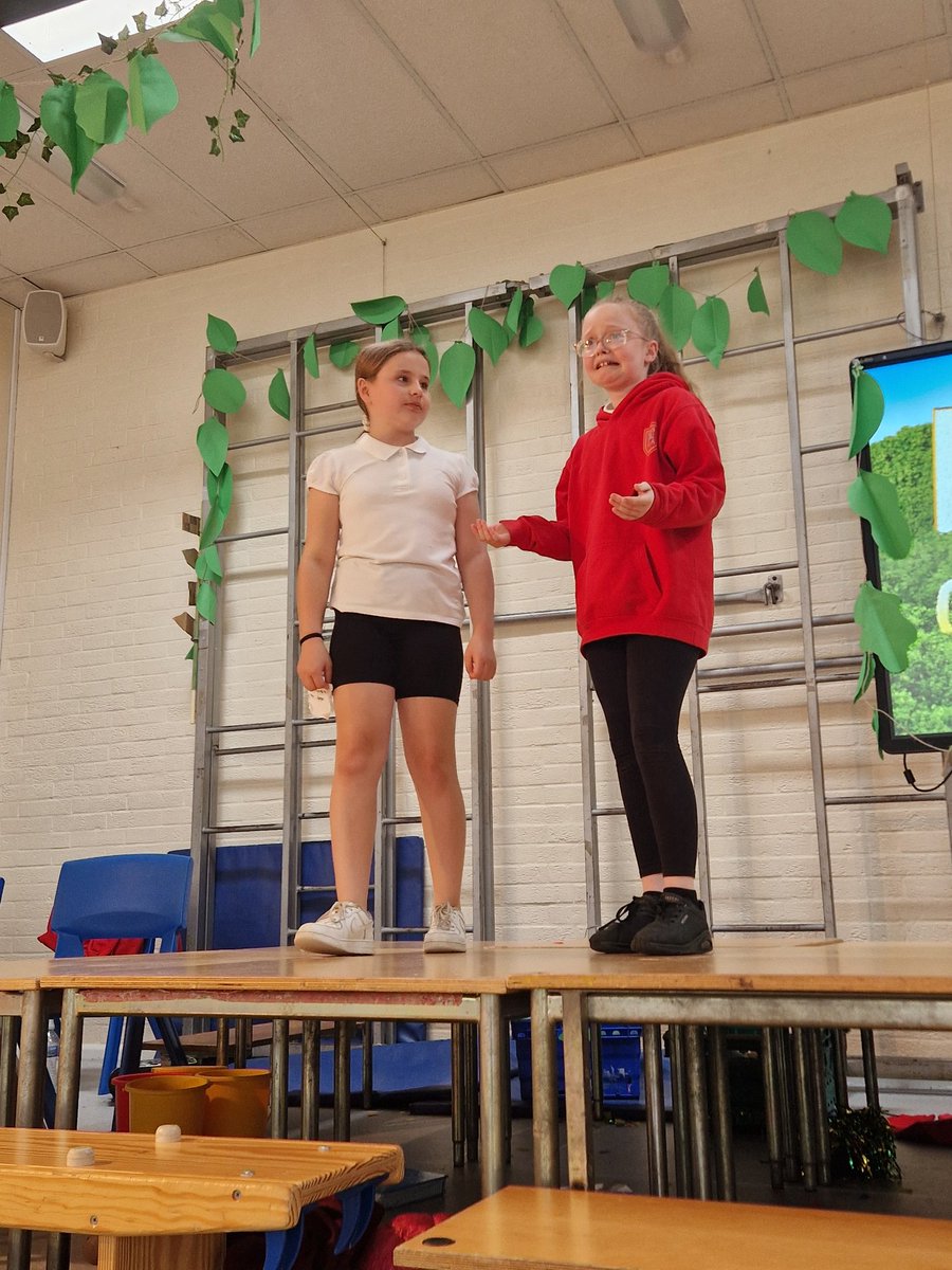 GSPriYear6L24's tweet photo. Huge diolch to our reluctant teachers for their participation in today's dress rehearsal! 👀😂 

1 day to go 🎉🤧 https://t.co/NS4k8MUly7