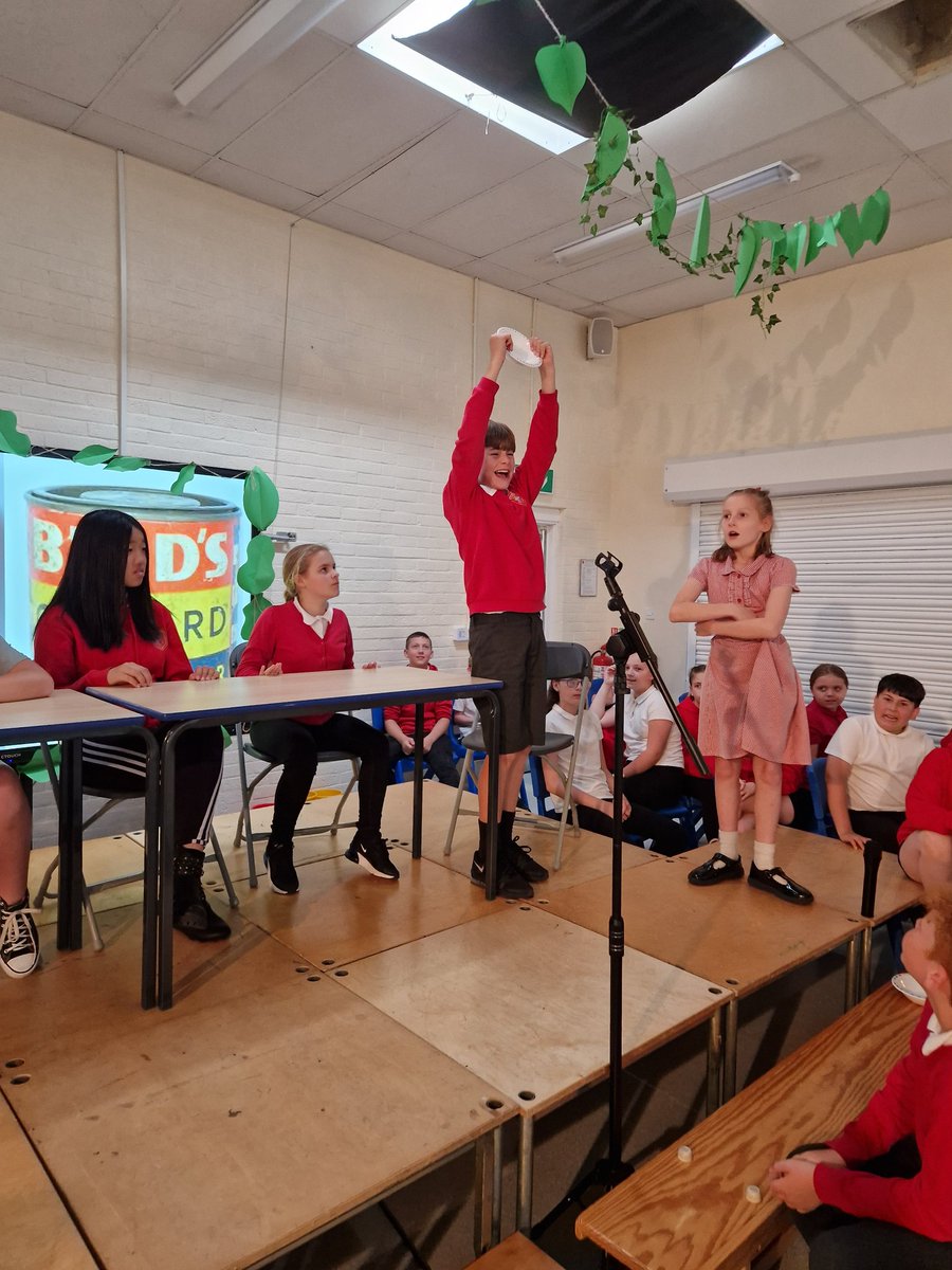 GSPriYear6L24's tweet photo. Huge diolch to our reluctant teachers for their participation in today's dress rehearsal! 👀😂 

1 day to go 🎉🤧 https://t.co/NS4k8MUly7