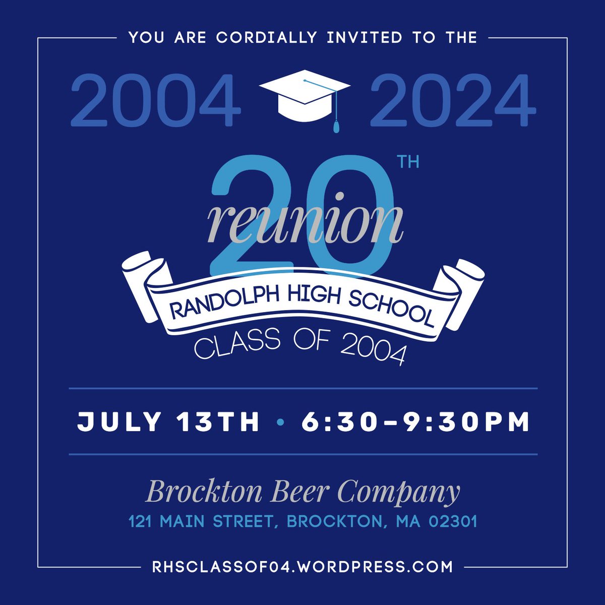 rhsclassof04's tweet photo. Happy July! Time to stop frontin’ and decide! 😂 Last-call reunion tickets are now on sale for $40 each. 🎟️📢⏰ #reunioniscoming #reunioninvitation #20yearreunion #savethedate #rhs2004 #04reunion #20yearsrhs #highschoolreunion

Invitation Design by @pinkYV7, Class VP https://t.co/O4YEBGoM6e