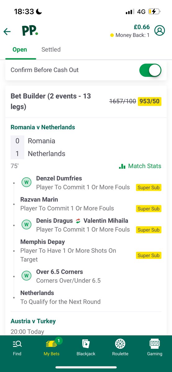TipsterOdds_'s tweet photo. @AskPaddyPower can you tell me why the shot on target, that was flying into the back of the net from depay hasn’t been given as on target? It was literally off the line? If the player wasn’t there it’s a goal? https://t.co/srjHlFERdf
