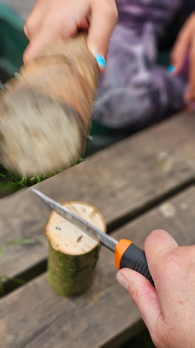 Fruitsforest16's tweet image. A day of making fairy furniture @PedmoreCE can't beat a good bit of tool work! #outdooredchat