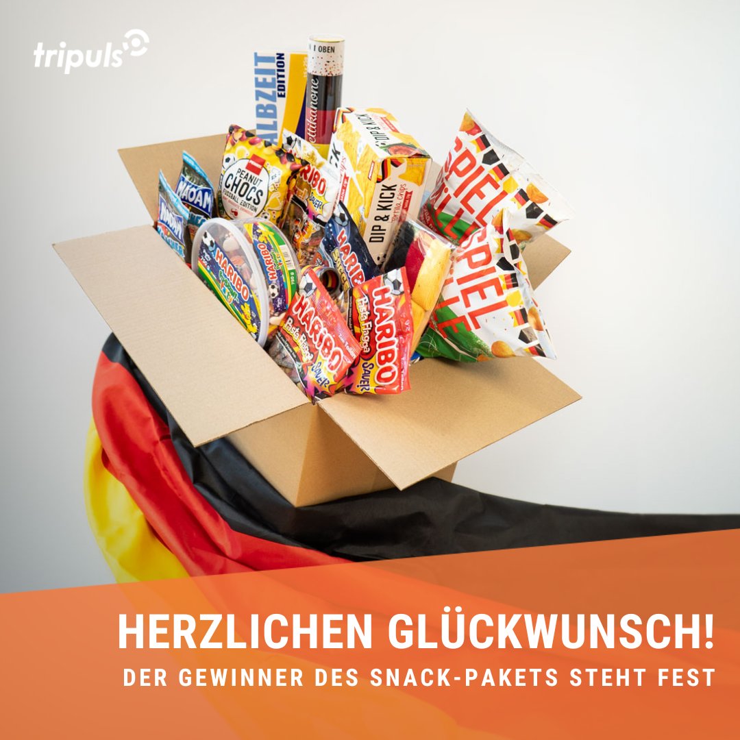 tripuls's tweet photo. Unser Snackpaket geht an Dr. Markus K. von der Firma Kettenbach. tripuls gratuliert herzlich! Während unser Gewinner damit gestärkt ins Viertelfinale einzieht, führt in unserem Tippspiel KI Lou aktuell hauchdünn mit einem Zähler. ⚽️ 🦾 #ki #UnitedByFootball #mittelstand #EURO2024 https://t.co/o9sWUIFG3W