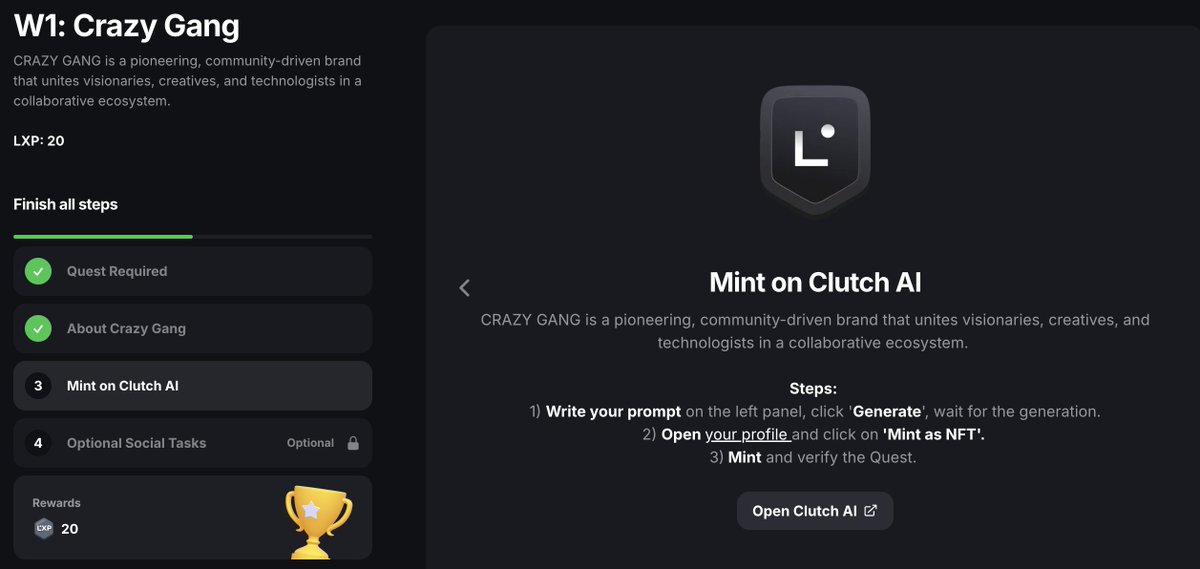 Yeni LXP görevi geldi! Ama yine site çöktü... 🤦‍♂️

Arada çalışıyo..

app.layer3.xyz/quests/w1-craz…

LineaScam