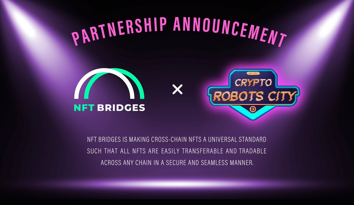 dexvraio's tweet photo. 🤖 @Nft_bridges has announced a collaboration with @CryptoRobotMaxu to revolutionize the NFT space, offering unparalleled opportunities for the communities.
🔆 #CryptoRobot City is a #Polygon based NFT collection with its lively community and its own token.
🔽VISIT
https://t.co/daFulR6DrL