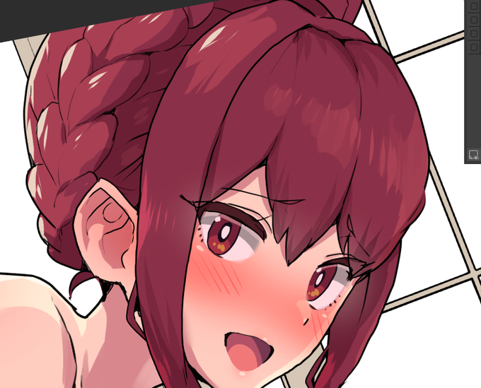 本日更新予定のFANBOX,Fantia限定イラスト、基本部分まで。差分を作ってこのあと更新予定です。