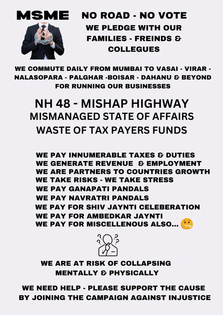 sunilp1117's tweet photo. @nitin_gadkari @minmsme @mieknathshinde 

No use of Government.
We paid taxes and we get traffic. https://t.co/EGZDMibtPD