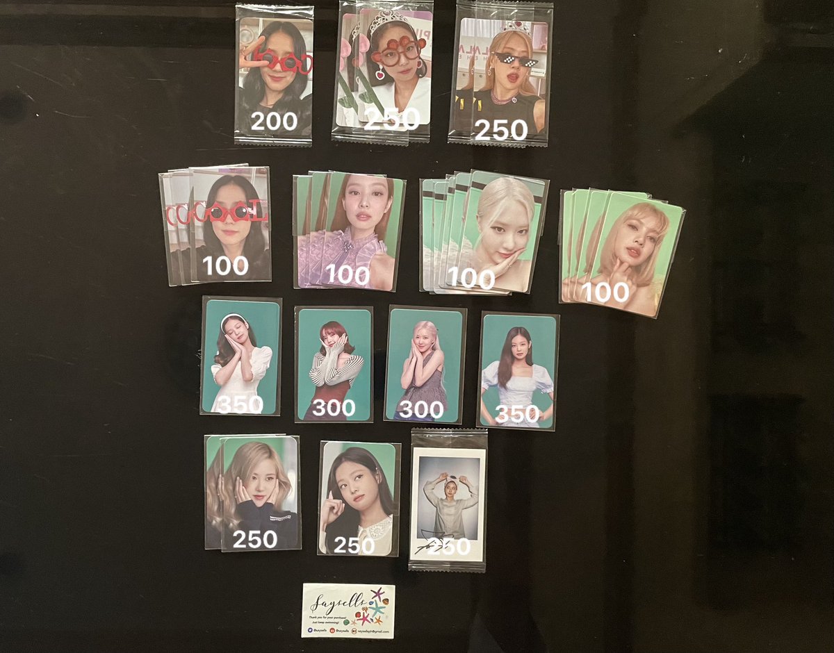 saysells's tweet photo. ✨SAYSELLS 3RD ANNIV SALE✨

wts/lfb ph/help rt/on hand

BLACKPINK BPTG PHOTOCARDS
—The Girls OST POB
—Photocard Collection POB
—The Girls OST PCs

Reply mine/dm

✅Gcash,BPI,Shopee (+15%)
📦GGX,J&amp;T,SDD,SCO,Flash
🗓DOP July 31,100 DP for every 1K
✔️can ship WW

#SaysellsOH https://t.co/o16DD7uE1C