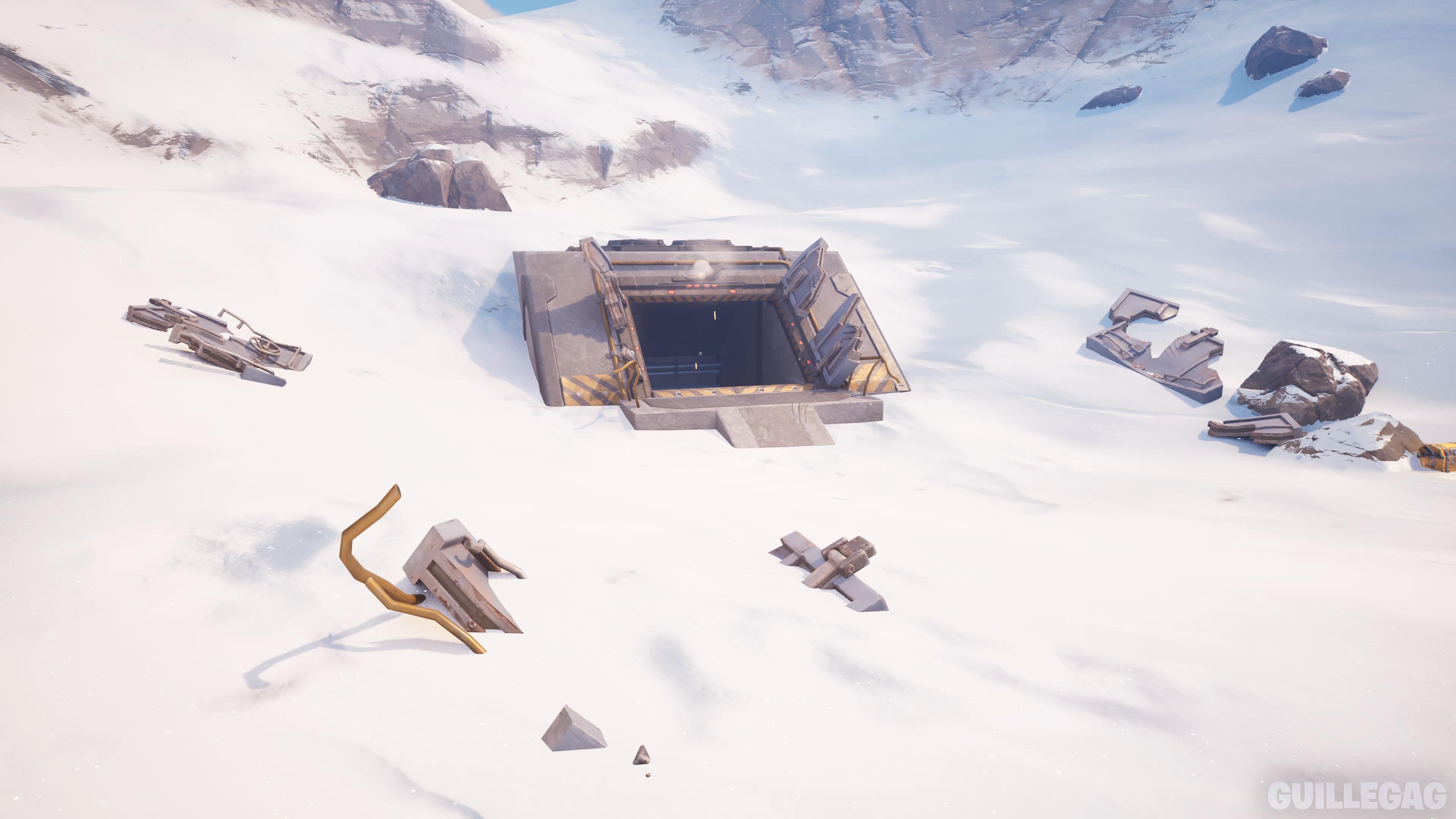 Fortnite News on X: “The bunker south of Grand Glacier is now open 