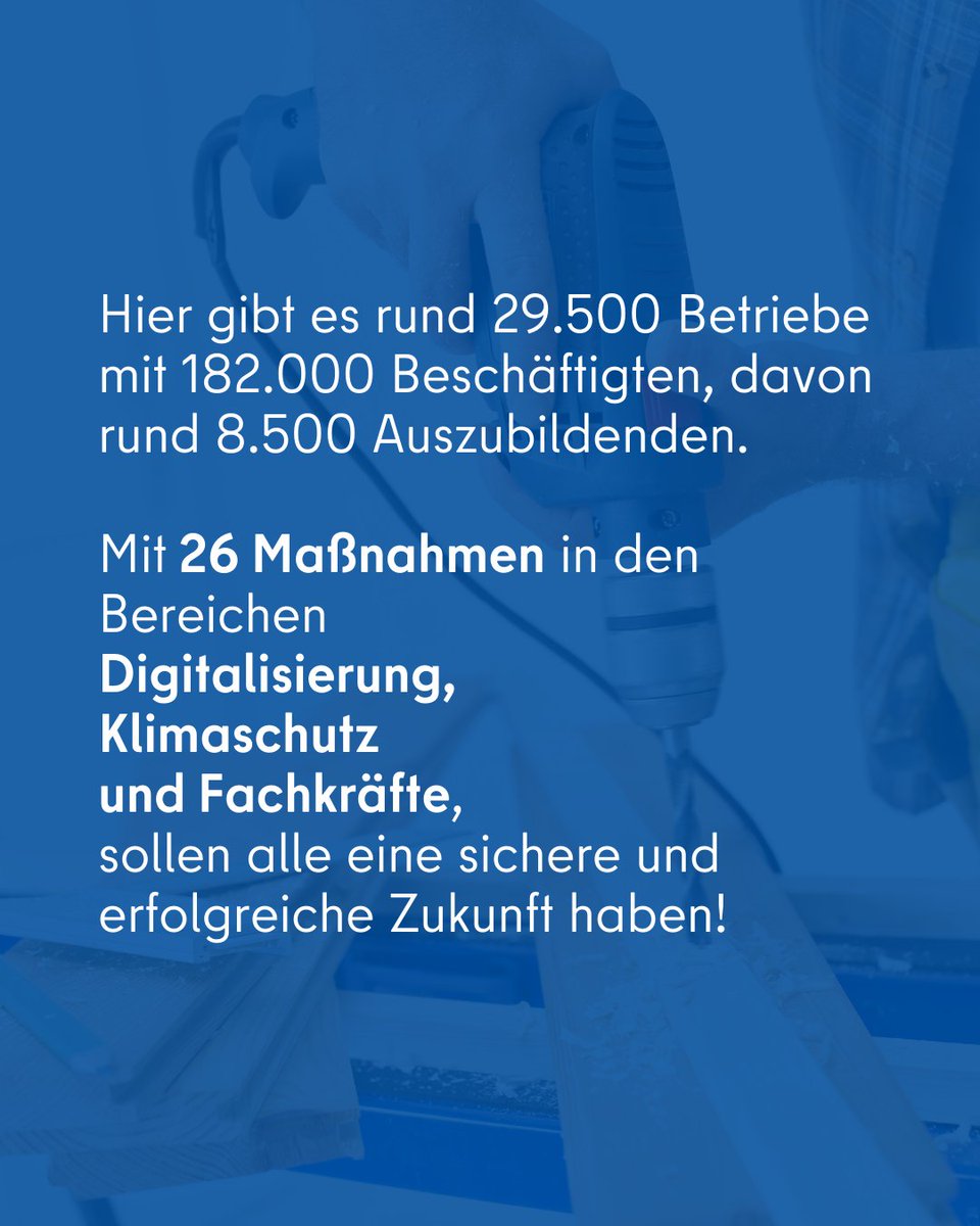 SenWiEnBe's tweet photo. Die besten Köpfe und Hände für Berlin: #Aktionsprogramm #Handwerk 2024-2026. Der Berliner Senat hat 26 Maßnahmen zur Unterstützung von Handwerksbetrieben und Beschäftigten entwickelt, mit Fokus auf Digitalisierung, Fachkräfte und Klimaschutz. (1/2) https://t.co/Jct5P7rlww