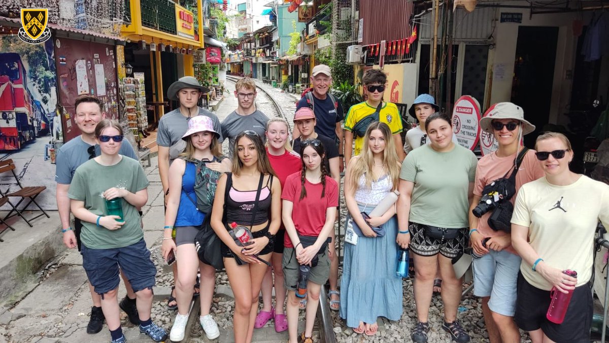 stockportgs's tweet photo. The students on the #Cambodia and #Vietnam expedition are settling in well.
So far they have had breakfast in #Hanoi, went to the historic temple at Ho Hoan Kiem Lake, visited Train Road, and watched a traditional water puppet theatre show.
#SGSInspires #SGSAdventure https://t.co/In9BrIcUFr