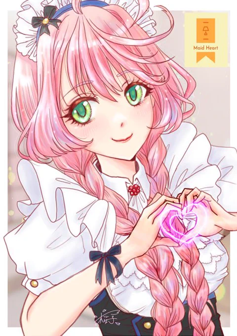 #オリジナルイラスト メイドちゃん