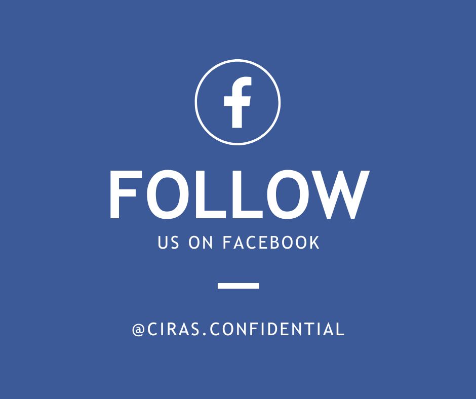 Like and follow us on Facebook &gt; facebook.com/ciras.confiden…