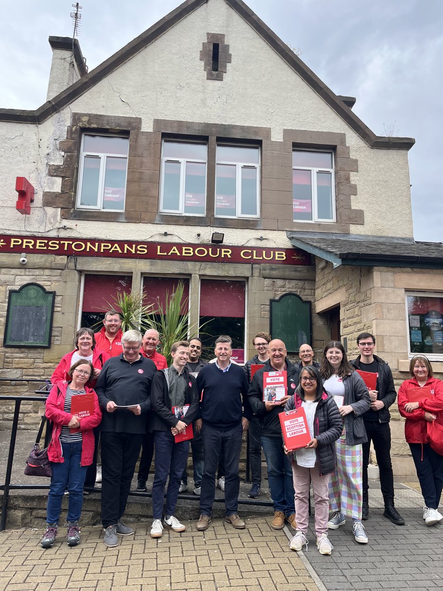 D_G_Alexander's tweet photo. Here’s our ⁦@EastLothianCLP⁩ afternoon shift heading out again onto the doors. 

For 16 months as a team we’ve been knocking on doors, listening to voters &amp; making the case for change. 

This Thursday we’ll have the chance not just to hope for change, but to vote for it. https://t.co/OpoAIXd8vu