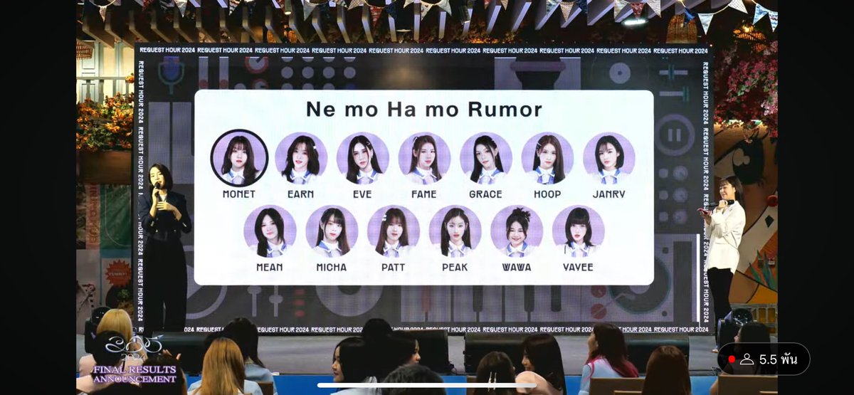 Special song ที้จะใช้โหวตในงาน Request Hour 2024

Ne mo Ha mo Rumor 

มีน อีฟ  แพท มิชา เฟม ยาหยี เกรซ 
พีค วาว่า  แจนรี่ ฮูพ เอิร์น

      ⭐️Center โมเน่ต์  ⭐️

พระมหา Rumor จะยังอยู่ รุ่น 3 สู้ๆน่ะ 

#2024_365nichinoKamihikoukiTH_Final
#BNK48