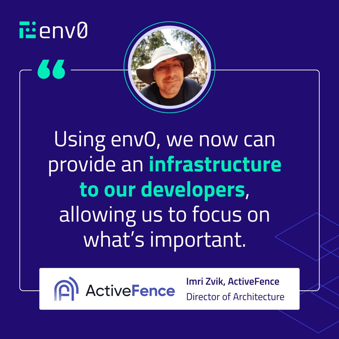 Struggling with complex commits, scaling code development, drift prevention and reusability? Learn how <a href="/ActiveFence/">ActiveFence</a> solved these issues using env0's centralized IaC management platform with unified visibility, logging capabilities and drift detection.

env0.com/blog/case-stud…