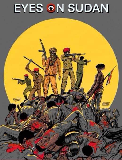 Sadahoz's tweet photo. #البرهان و #حميدتي #نفس_الزول 
مخطط #تقسيم_السودان يسير كما كتب له لصالح اعداءه و الطامعين. 
الحرب #مؤامرة و مسرحية. 
لا توجد مدن سقطت و لا #انسحاب_تكتيكي بل مدن تم تسليمها ل #الجنجويد لاطالة أمد الحرب و قبول اللاعبين لقسمة #السودان 
استباح الجنجويد #كركوج #النيل_الأزرق كعادتهم https://t.co/YWL8EzWp9e