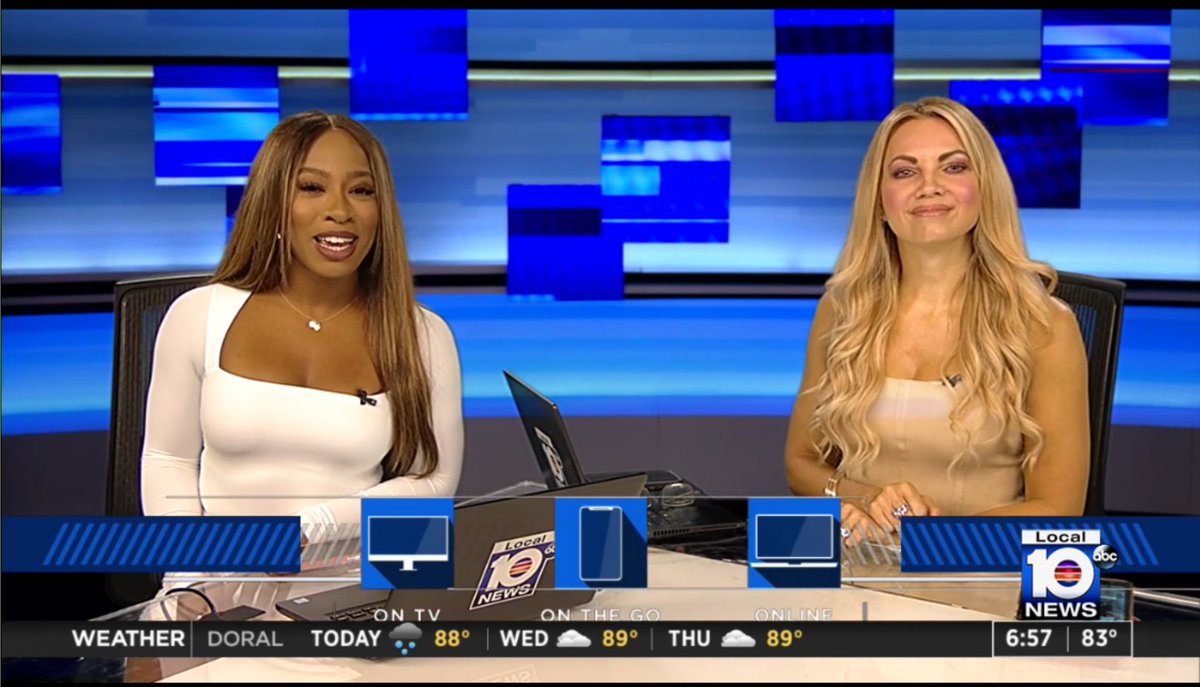 DoomWavy's tweet photo. 😍❤️🥰  Looking Beautiful @AFrazierWPLG  @JaceyBirch https://t.co/6N7Njfx4yq