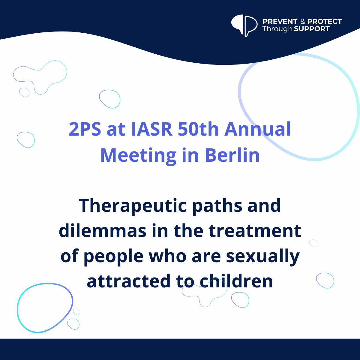 2PS_project's tweet image. 📢 #2PS will be at @TheIASR Conference!💡Our experts from the @UiB will host a symposium about "Therapeutic paths and dilemmas in the treatment of people who are sexually attracted to children" presenting two key results achieved within the #2PS project 
👉iasrsite.org/upcoming-meeti…