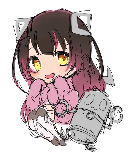 ロボ子さんカラーラフです 