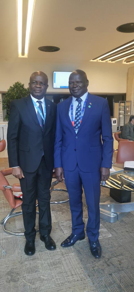 With the Hon Min of Lab of Zimbabwe - deputy chairperson of the 112th Session ILC 2024....