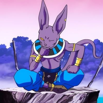 DestroyingKitty's tweet photo. "When even the God of Destruction is disturbed you should possibly reconsider the way you do things."

Opening an eye to give a look, clearly amused above all else. What an odd one she is. https://t.co/xIyZ2wyRRZ
