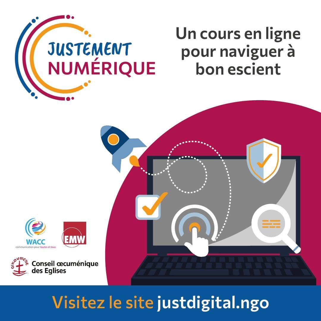 Oikoumene's tweet photo. Ecumenical partners released on 2 July “Big Issues in Small Bytes,” the first module of “Just Digital,” an online course on digital literary and advocacy created by the @waccglobal.
Learn more at: https://t.co/8dTyr3eRkT
#JustDigital #JustDigitalTuesday #JustDigitalChampion https://t.co/QoelSQAgEp