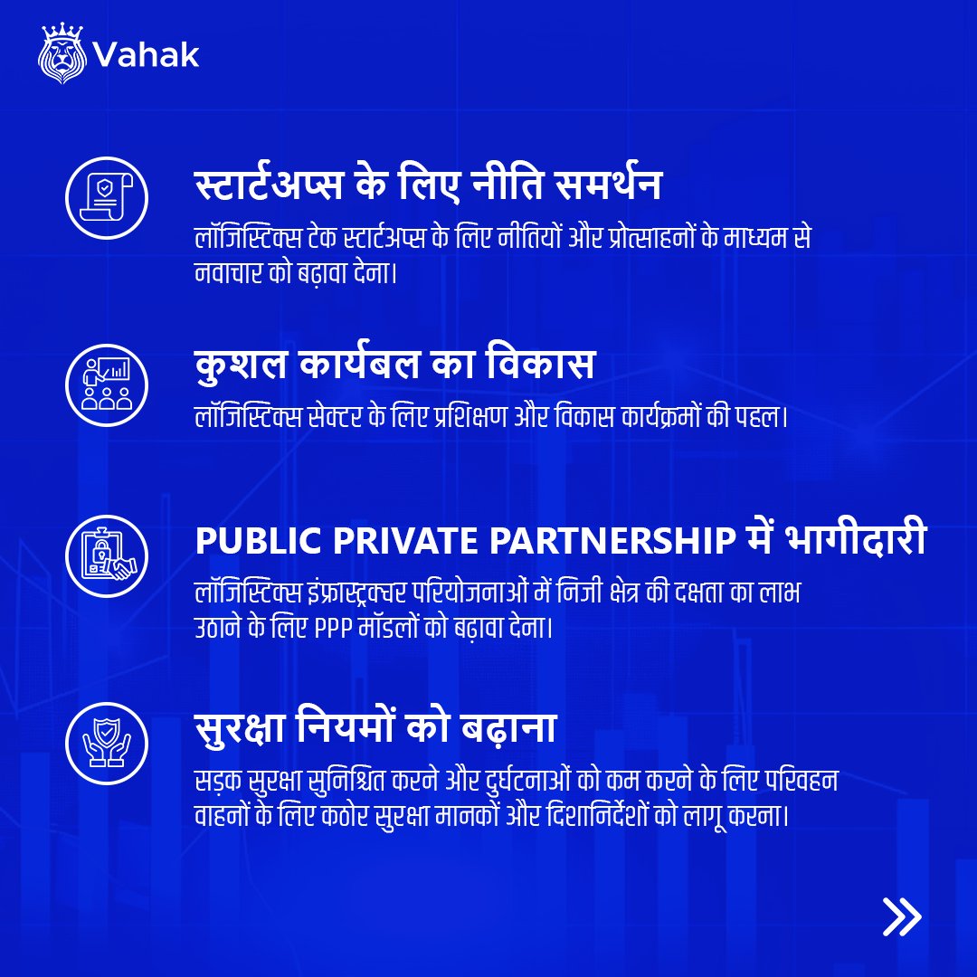 The logistics sector is crucial to India's growth, and here's what we hope to see from Indian government to drive our industry forward. 

#Modi3 #Infrastructure #DigitalIndia #GreenLogistics #Vahak