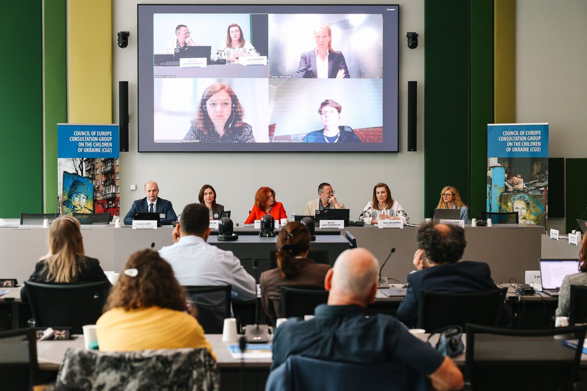 CoE Children (@coe_children) on Twitter photo Armed conflicts put #children at greater risk of abuse, including trafficking in human beings.
Our Consultation Group on the Children of #Ukraine held a hearing to discuss the risks of #HumanTrafficking of 🇺🇦 children hosted in <a href="/coe/">Council of Europe</a> member states.
More👉go.coe.int/yPEpS Armed conflicts put #children at greater risk of abuse, including trafficking in human beings.
Our Consultation Group on the Children of #Ukraine held a hearing to discuss the risks of #HumanTrafficking of 🇺🇦 children hosted in <a href="/coe/">Council of Europe</a> member states.
More👉go.coe.int/yPEpS