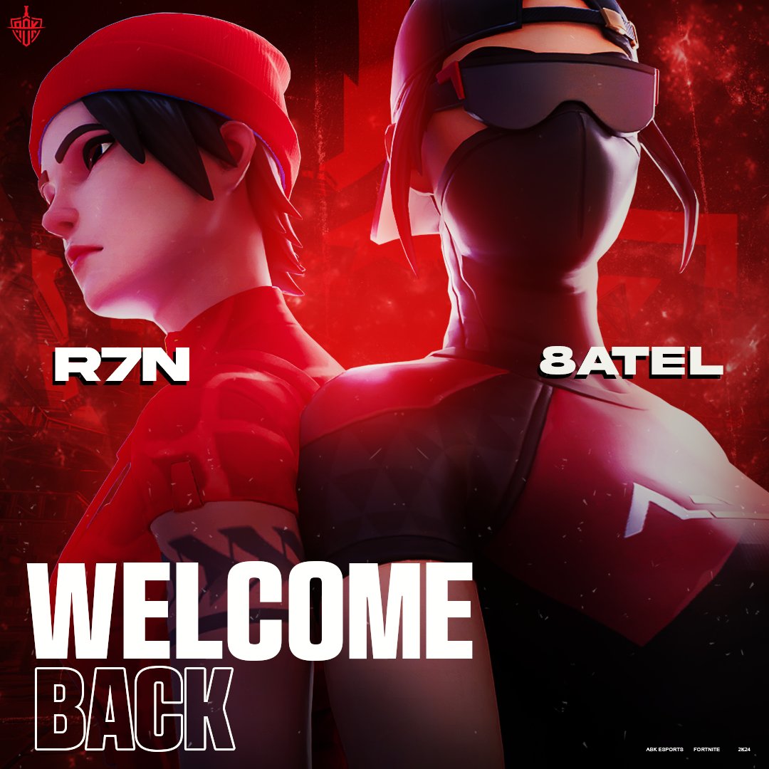 🗡 | Welcome back , Fortnite warriors in our family again ! The warriors return, and new adventures await them ! 🔴⚫️

ABK | 8ATEL 🗡
ABK | R7N 🗡