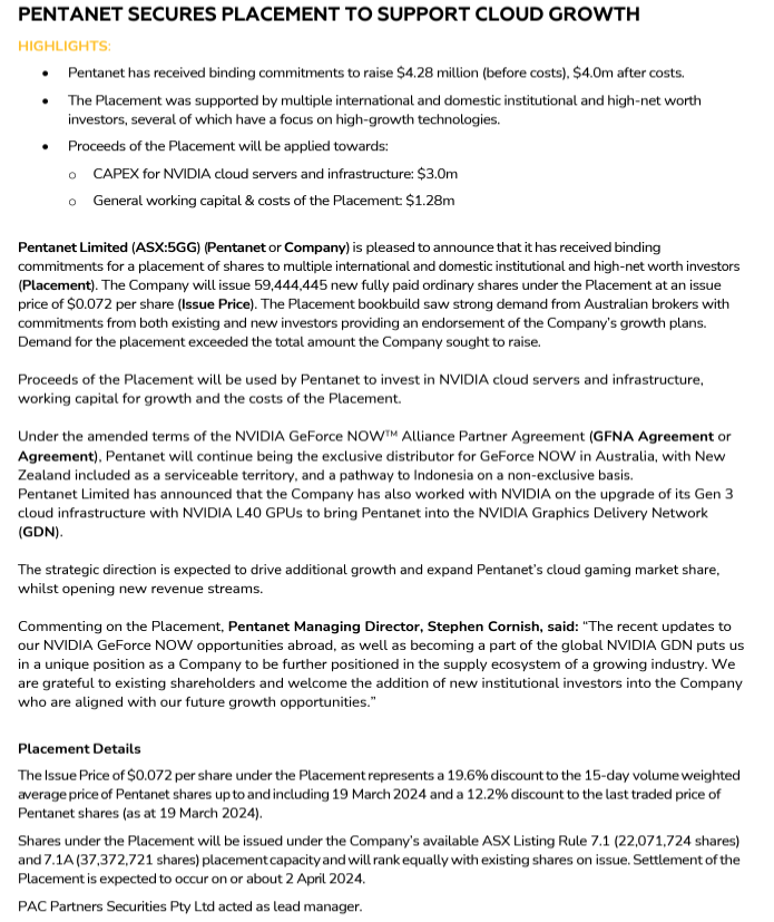BlessedIM007's tweet photo. $5GG #5GG $5GG.AX
Another chart based trade! Let's see how it'll play out.🤞
CF+ Company with last placement of $4m at 7.2c few months ago, worth some research imo.😇
Disc: Held https://t.co/ROUWl7EQpX