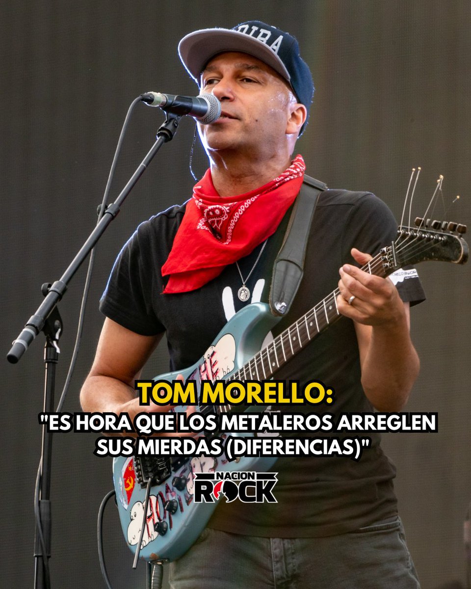 El guitarrista en reciente conferencia de prensa se refirió a las diferencias que habitan en el mundo del metal entre la derecha y la izquierda. Y que "todos somos agentes de la historia y podemos cambiarla", entre otras cosas 
#TomMorello 

nacionrock.com/tom-morello-es…