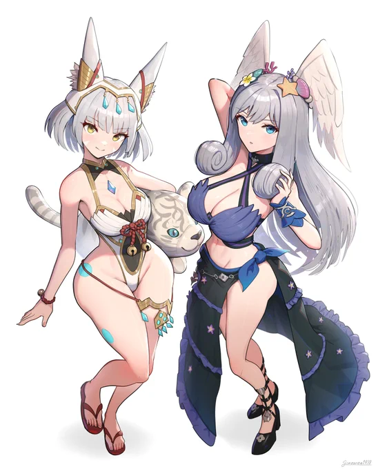 女王ニア女王メリア水着 