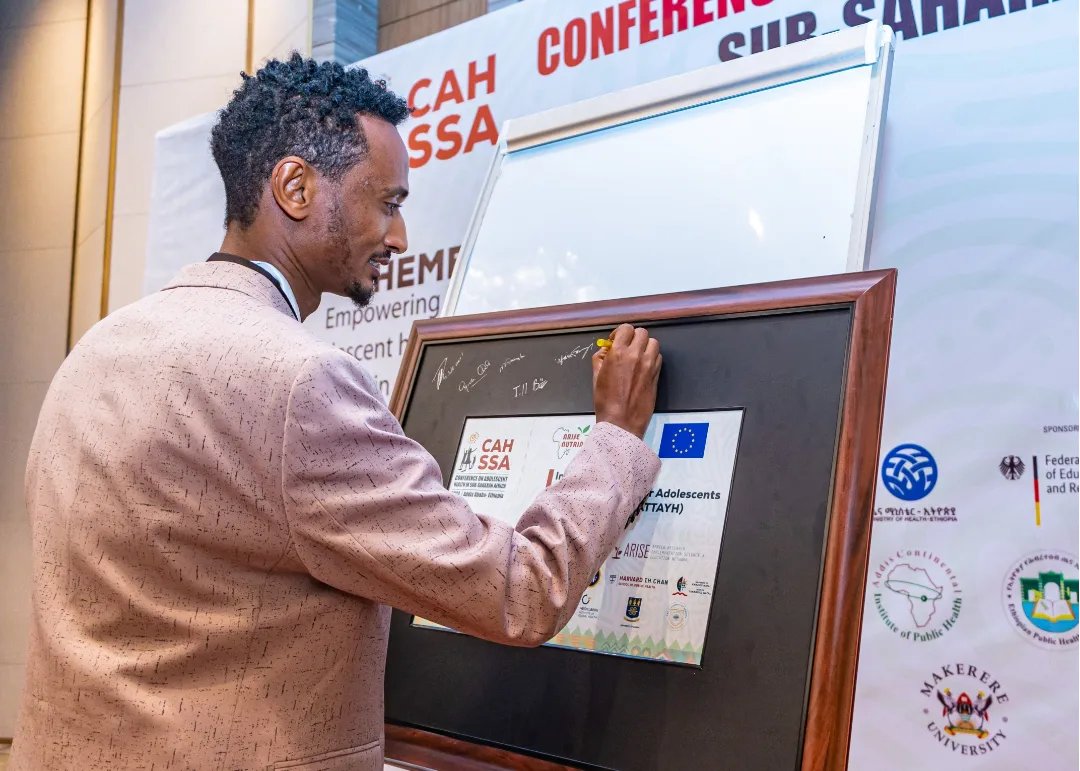 AAPH_Africa's tweet photo. Tofeke Esmael, President of the Adolescent Youth Health Council, represented the Adolescent Forum at the #DASH_CAHSSA Conference.
Stay tuned for more details on the #DASH_CAHSSA Conference.
#ARISE_Network | #AAPH_Africa | #ForBetterPublicHealth | @HarvardChanSPH https://t.co/e0si8tQsbz