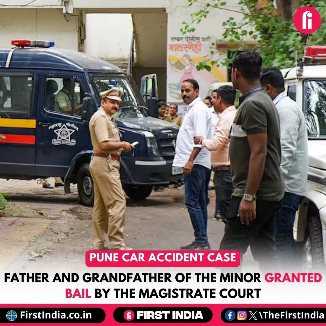 thefirstindia's tweet photo. Pune car accident case | Father and grandfather of the minor granted bail by the Magistrate Court

#PuneAccident #BailGranted #MinorInvolved #MagistrateCourt #LegalNews #Pune https://t.co/zB2MPqBW9K