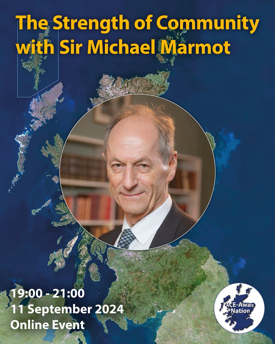 ACE-Aware Nation (@aceawarenation) on Twitter photo 🆕 Announcing our big 2024 event!
Sir <a href="/MichaelMarmot/">Sir Michael Marmot</a> will join us as Keynote Speaker to explore the reasons community is so important to human thriving!
This year we're holding our #ACEAwareNation event online to allow even more people to attend!
🎟 aceawarescotland.com/2024-the-stren… 🆕 Announcing our big 2024 event!
Sir <a href="/MichaelMarmot/">Sir Michael Marmot</a> will join us as Keynote Speaker to explore the reasons community is so important to human thriving!
This year we're holding our #ACEAwareNation event online to allow even more people to attend!
🎟 aceawarescotland.com/2024-the-stren…