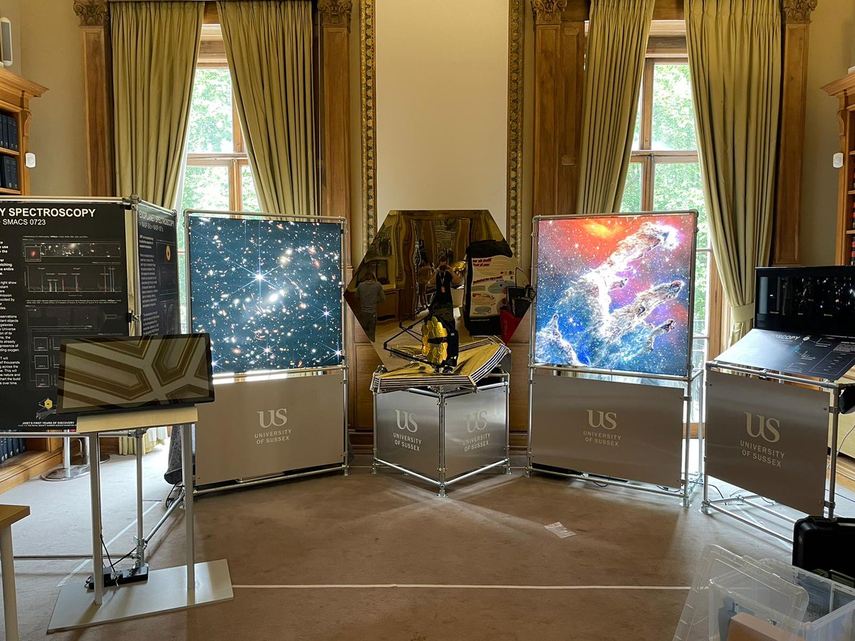 Physics at Sussex (@physicsatsussex) on Twitter photo Our astronomy team are all set up and looking forward to meeting visitors at the <a href="/royalsociety/">The Royal Society</a> #SummerScience Exhibition this week🙌
Details and programme: tinyurl.com/muza2jb2
#JWST #galaxies #exoplanets #blackholes
<a href="/AstronomySussex/">Sussex Astronomy Centre</a> Our astronomy team are all set up and looking forward to meeting visitors at the <a href="/royalsociety/">The Royal Society</a> #SummerScience Exhibition this week🙌
Details and programme: tinyurl.com/muza2jb2
#JWST #galaxies #exoplanets #blackholes
<a href="/AstronomySussex/">Sussex Astronomy Centre</a>